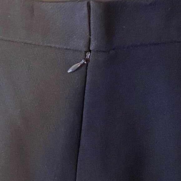 Vintage Y2k Michael Kors Navy Blue Virgin Wool Blend Knee-Length Skirt Size 12 - Picture 7 of 8